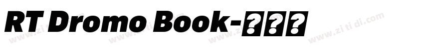 RT Dromo Book字体转换